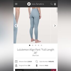 Lulu align size 2